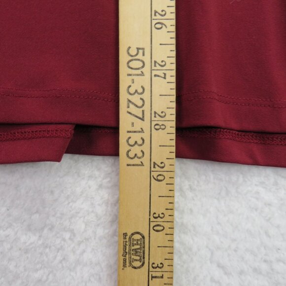 Catherines Shirt Womens Size 1X Red 3/4 Sleeve Tunic Top V Neck Embellished - Picture 8 of 8